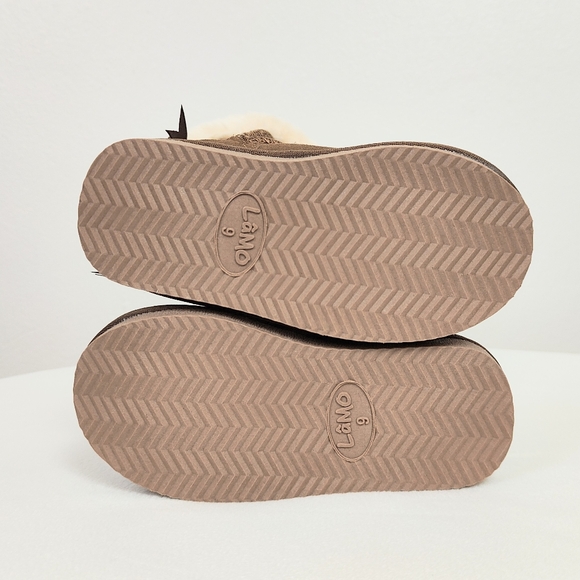 Lamo Audrey Snow Boots Baby Toddler Girl's 9 Suede Leather Winter Booties Brown - Picture 4 of 6